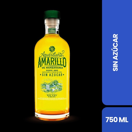 [5107] Aguardiente Amarillo de Manzanares Sin Azúcar – 700 ml