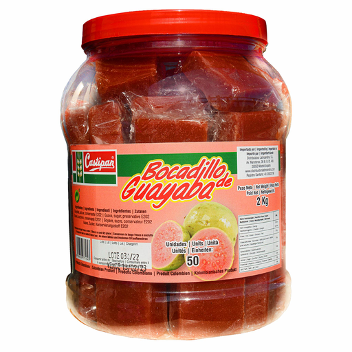 [71643] Castipan 50 Bocadillos Guayaba Bombonera