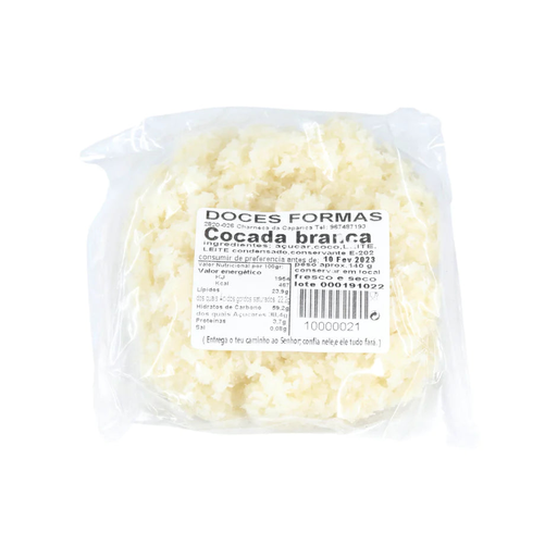 [5214] Cocada Blanca Doces Formas Cocada Branca Peso Aprox. 140