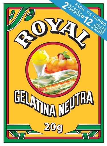[05172] Gelatina Neutra Royal 20G(2X10G)