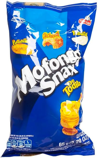 [5441] ​Mofongo Snax 65 g – Aperitivo Crujiente de Plátano, Yuca y Chicharrón con Toque de Ajo​ Frito Lay