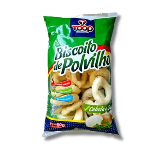 [25446] Toop Alimentos Biscoito De Polvilho Sabor Cebola E Salsa 80g