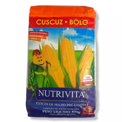 [00184] Cuscuz Bolo Nutrivita 500g Flocos De Milho