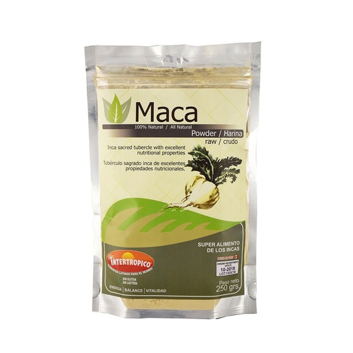 [00120] Harina Maca 100% Natural Super Alimentos De Los Incas Intertropico 250g
