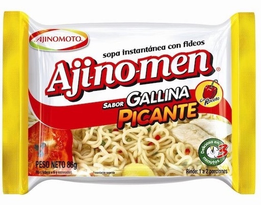 [2691] Ají-No-Men Sabor Gallina Picante – 80 g