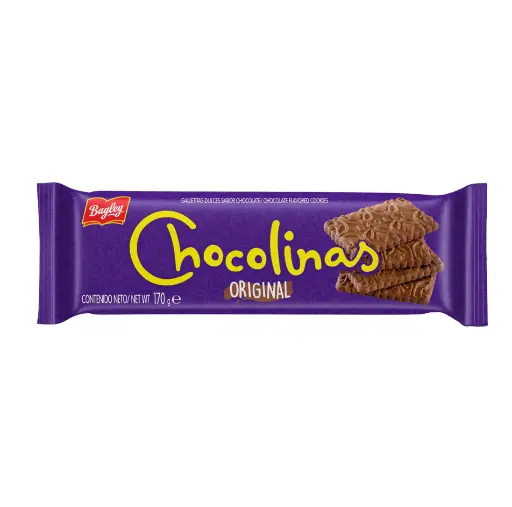 [29406] ​Galletitas Chocolinas Bagley 170 g Galletas De Chocolate Argentinas​ 