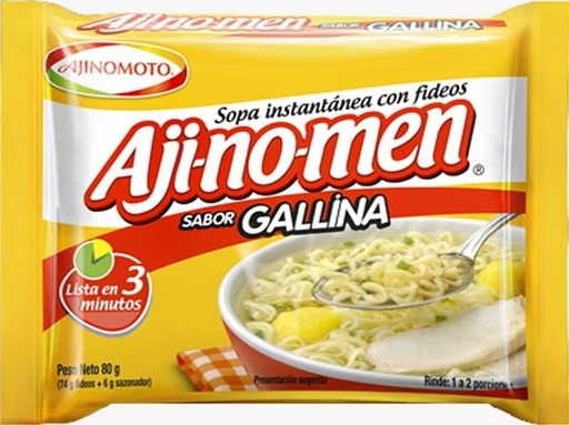 [0305] SOPA INSTANTANIA AJI NO MEN  GALLINA 80G