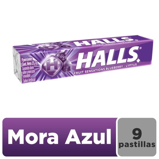 [7,62221E+12] HALLS BLUEBERRY 9 PORCIONES