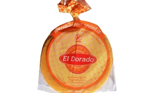 [DOA002] Arepas De Maiz Amarillo 450g El Dorado Congelado