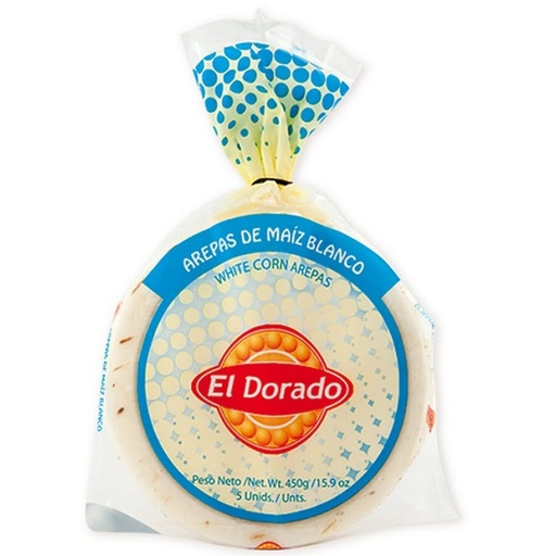 [DOA000] Arepas De Maiz Blanco 450g El Dorado Congelado