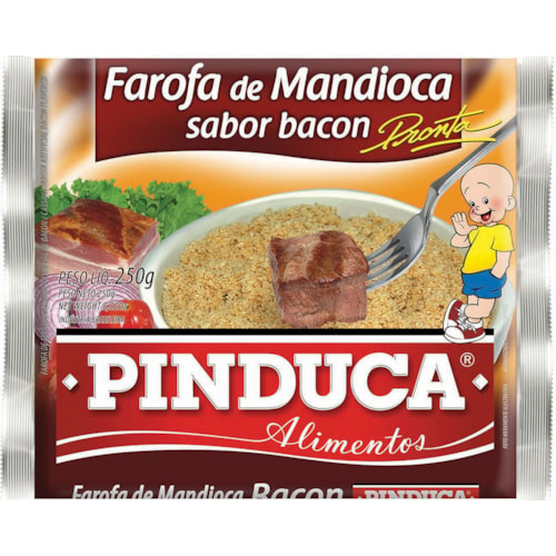[11744] Farofa De Mandioca Sabor Bacon  Pronta 250G Pinduca Alimentos