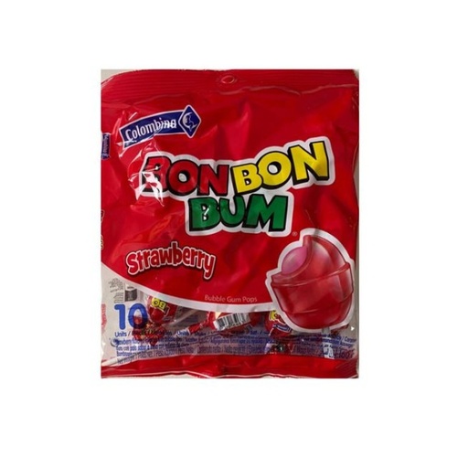[9978] Bonbon Bum Chupete De Fresa 160gr 10Und