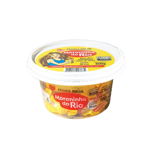 [3834] Pacoca Rolha Moreninha Do Rio 20und 300g Sabor Tradicional Dulce De Mani