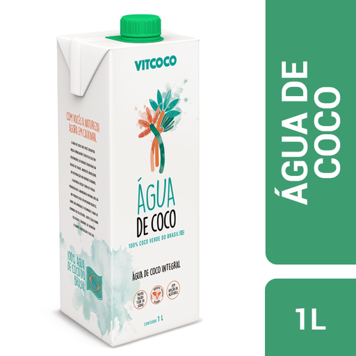 [21838] Vitcoco Agua De Coco 100% Coco Verde Del Brasil 1l