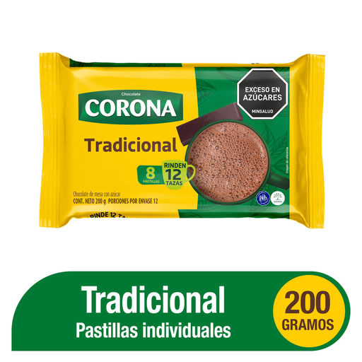 [CCA00010] CHOCOLATE CORONA TRADICIONAL 200gr