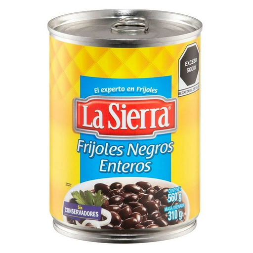 [24606] La Sierra Frijoles Negros Enteros 560g