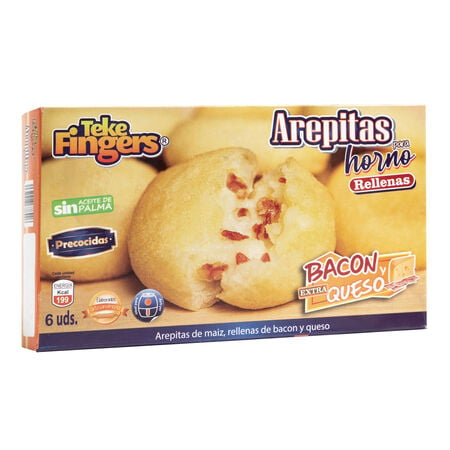 [78426] Arepitas Para Horno Rellenas Bacon Y Extra Queso 6Und 190G