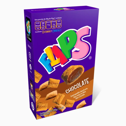 [05121] Flips Caja Relleno  Dulce De Leche 320g
