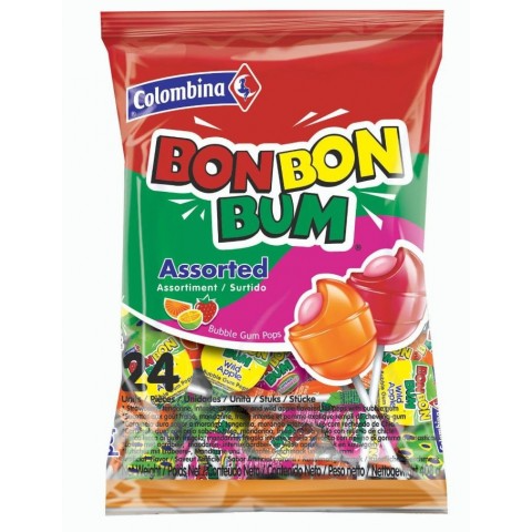 [7702011079978] Colombina Chupete Bon Bon Bum Surtido  160g 24Und