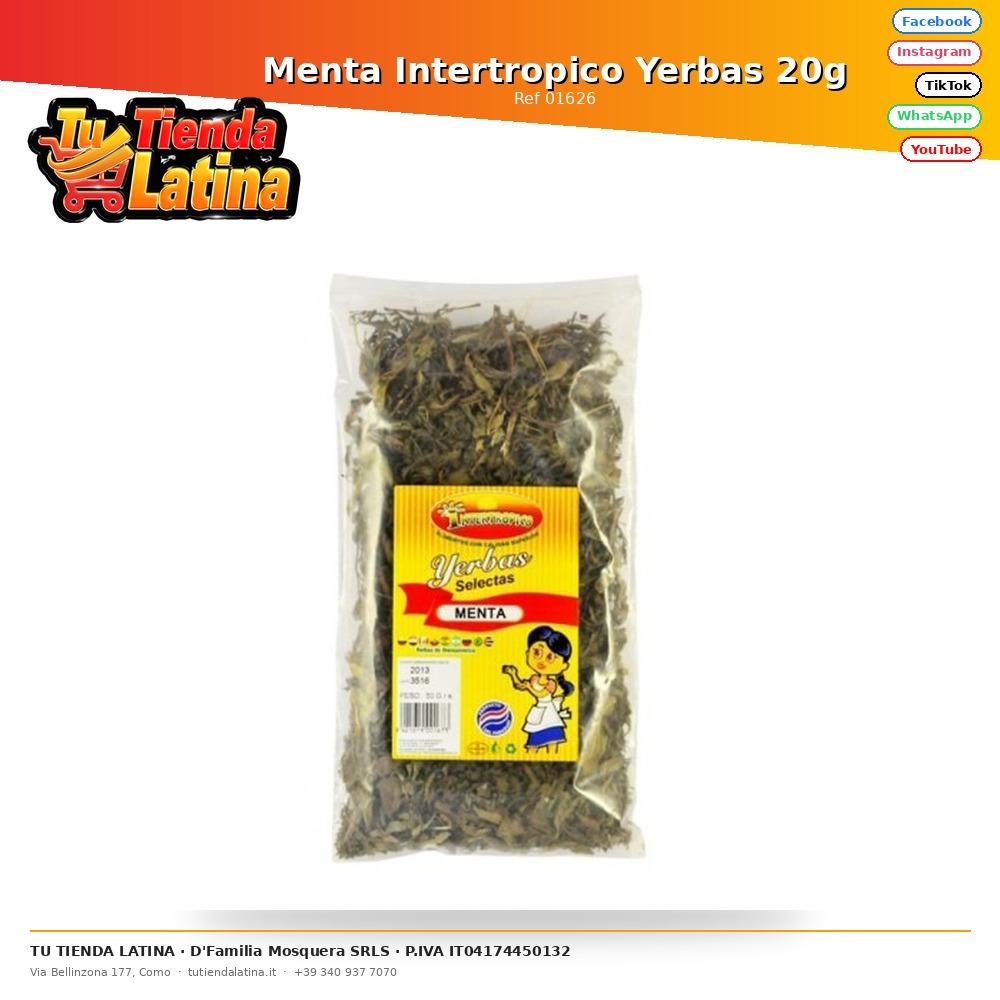 Menta Intertropico Yerbas 20g