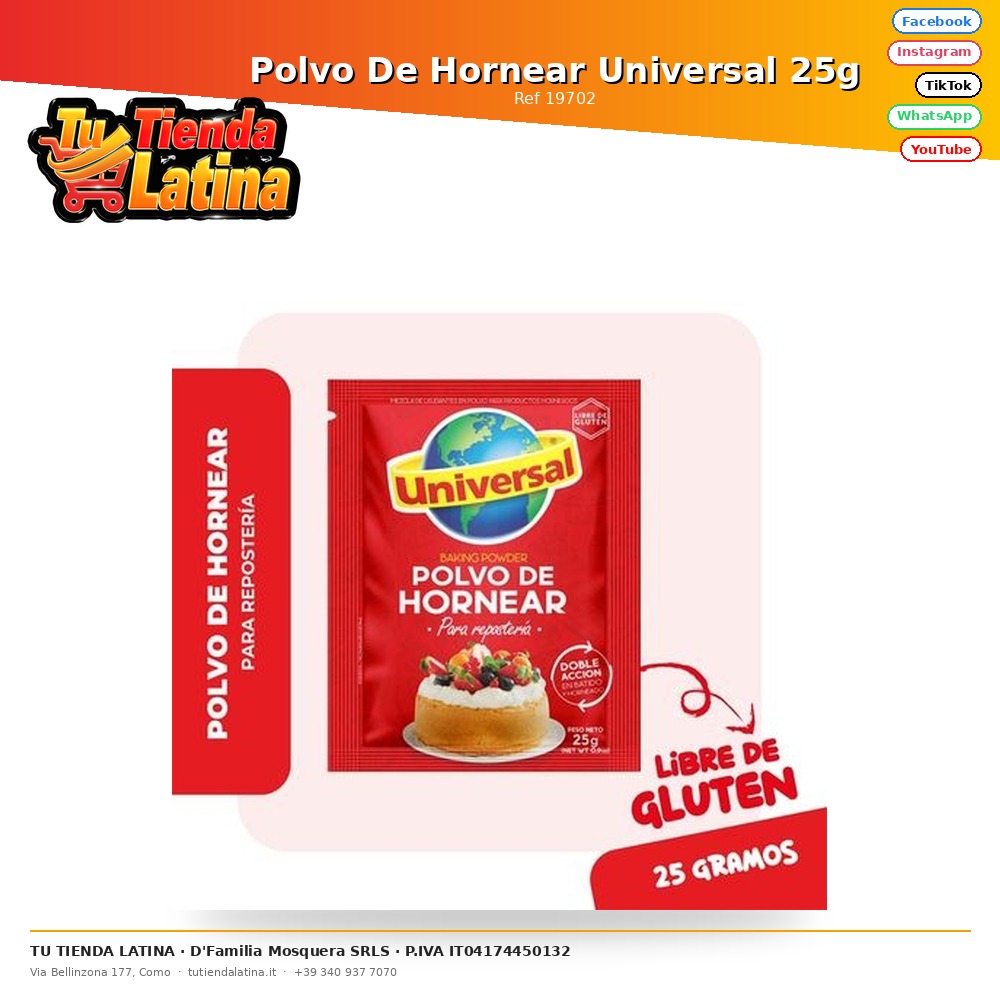 Polvo De Hornear Universal 25g