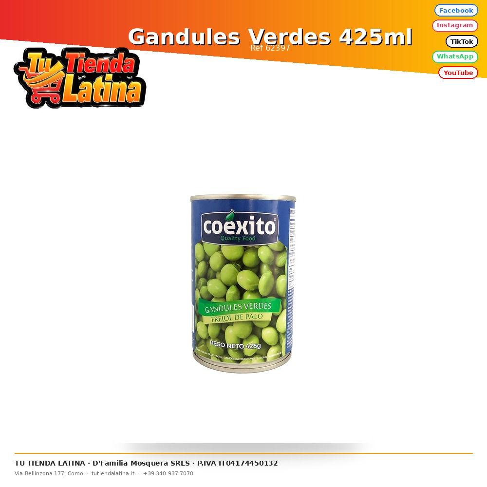Green Pigeon Peas 425ml