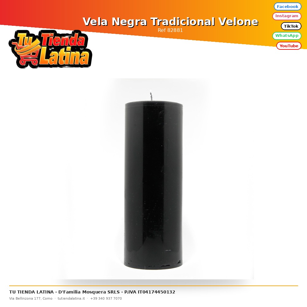 Vela Negra Tradicional Velone