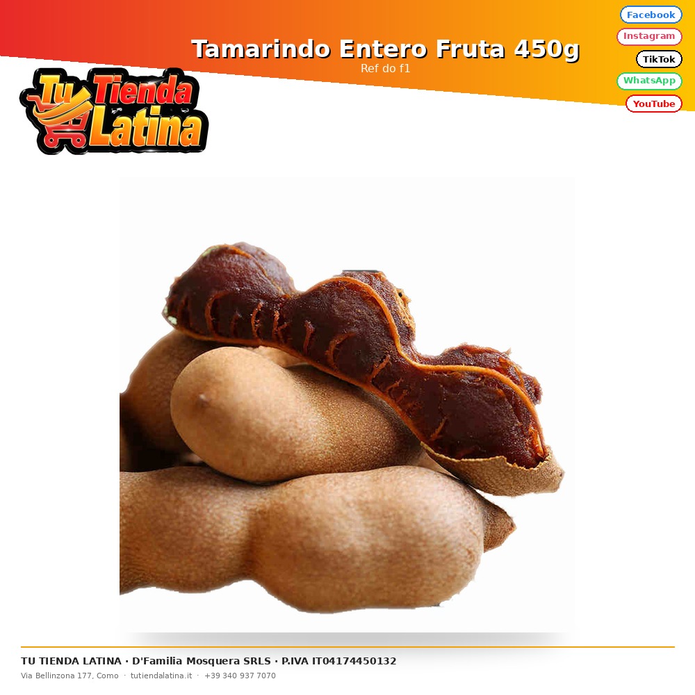 Frutto Intero Di Tamarindo 450g