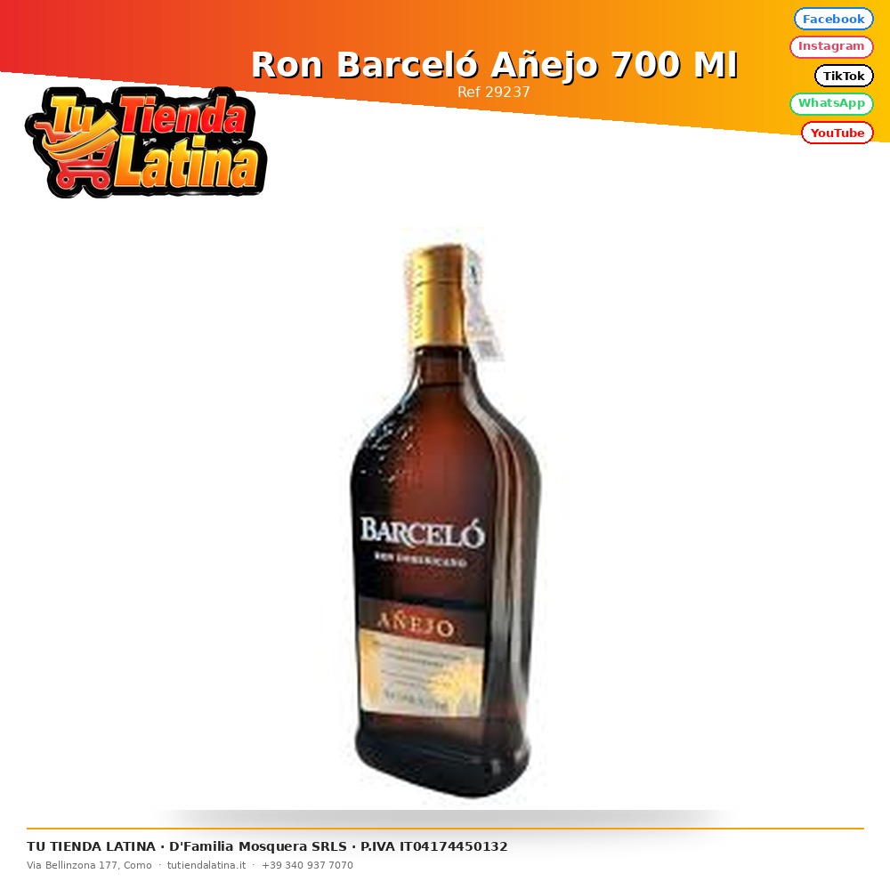 Barceló Rum Invecchiato 700 Ml
