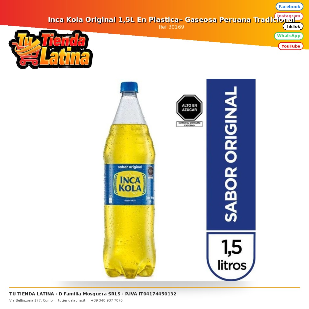 ​Inca Kola Original 1,5L En Plastica– Gaseosa Peruana Tradicional