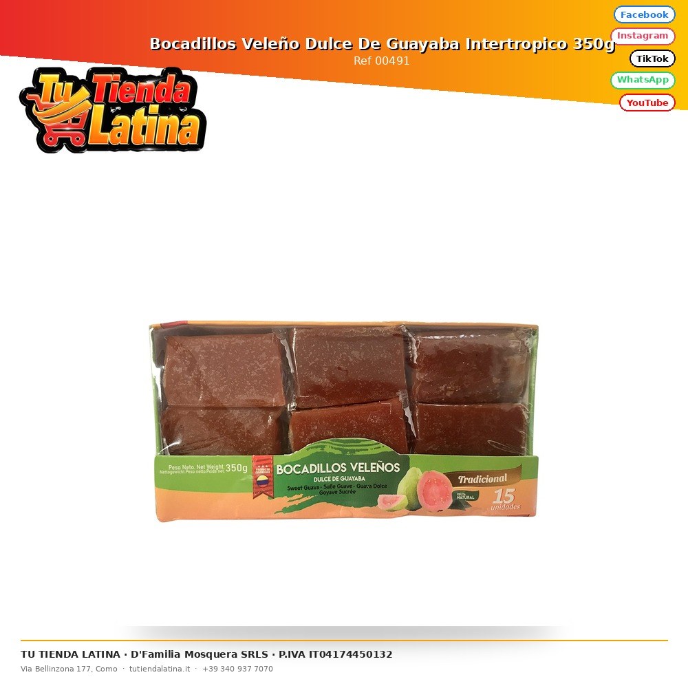 Dolce di Guava Bocadillo Veleño Intertropico 350g