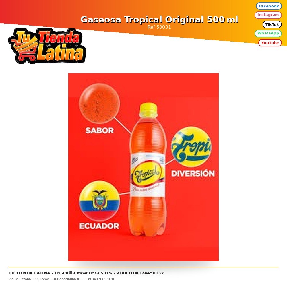 Original Tropical Soda 500ml