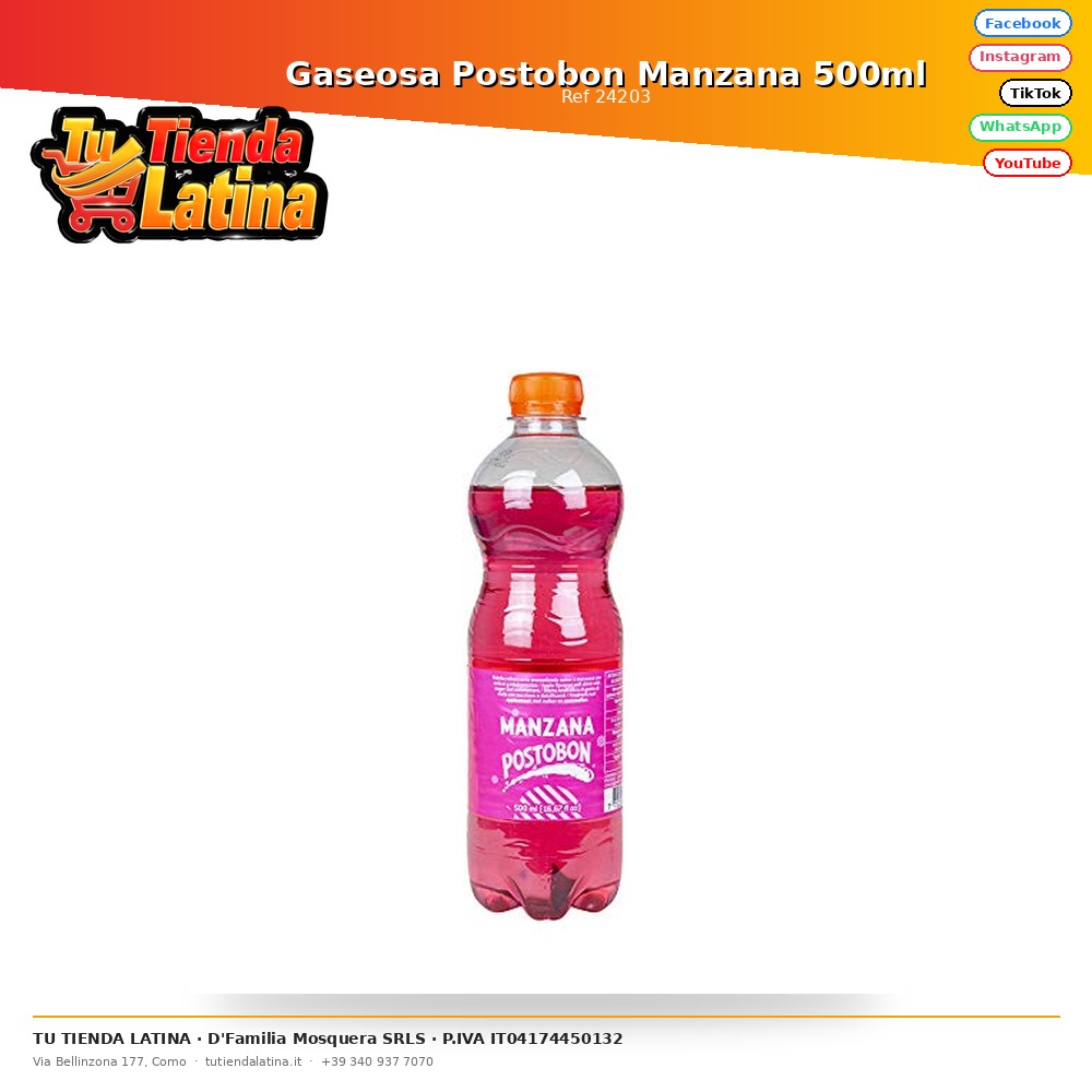 Postobon Apple Soda 500ml