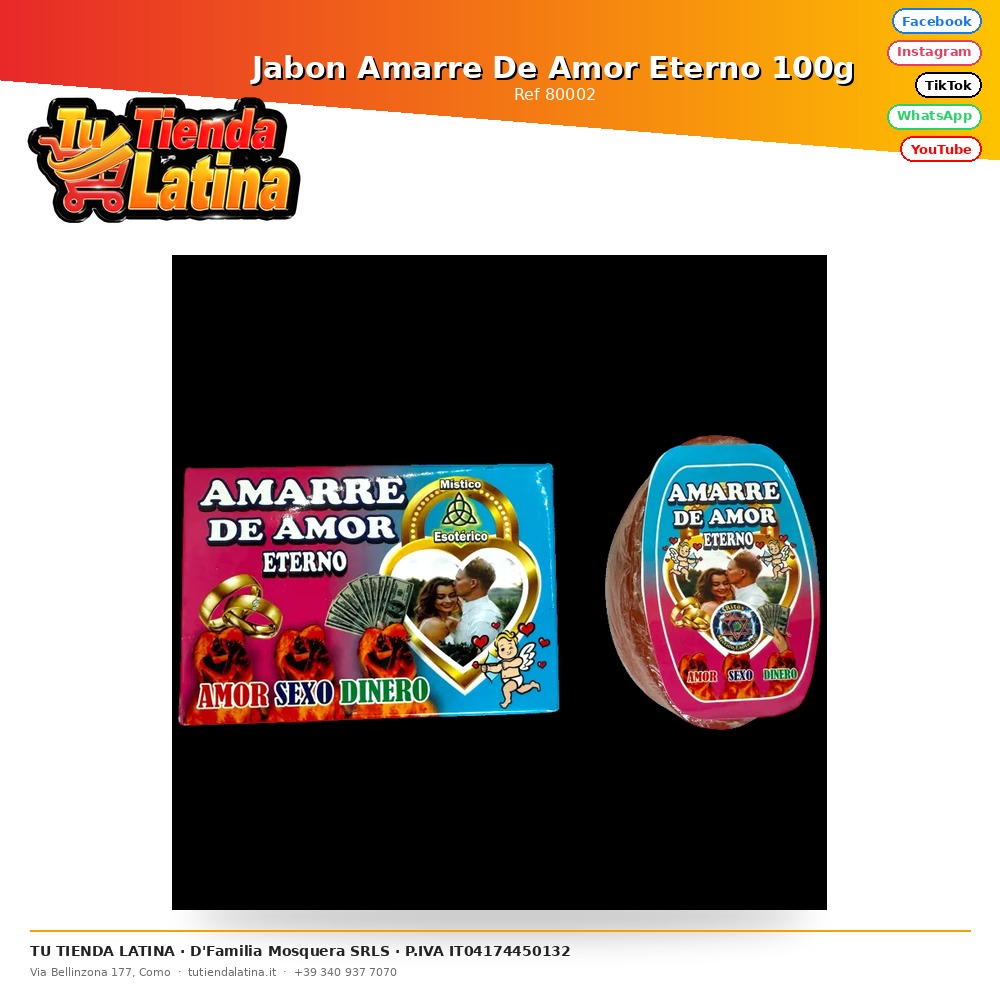 Sapone d'ormeggio Amore Eterno 100g