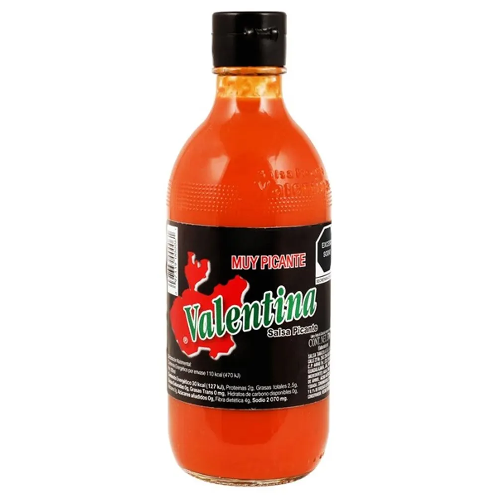 Salsa Valentina Muy Picante 370ml Negra