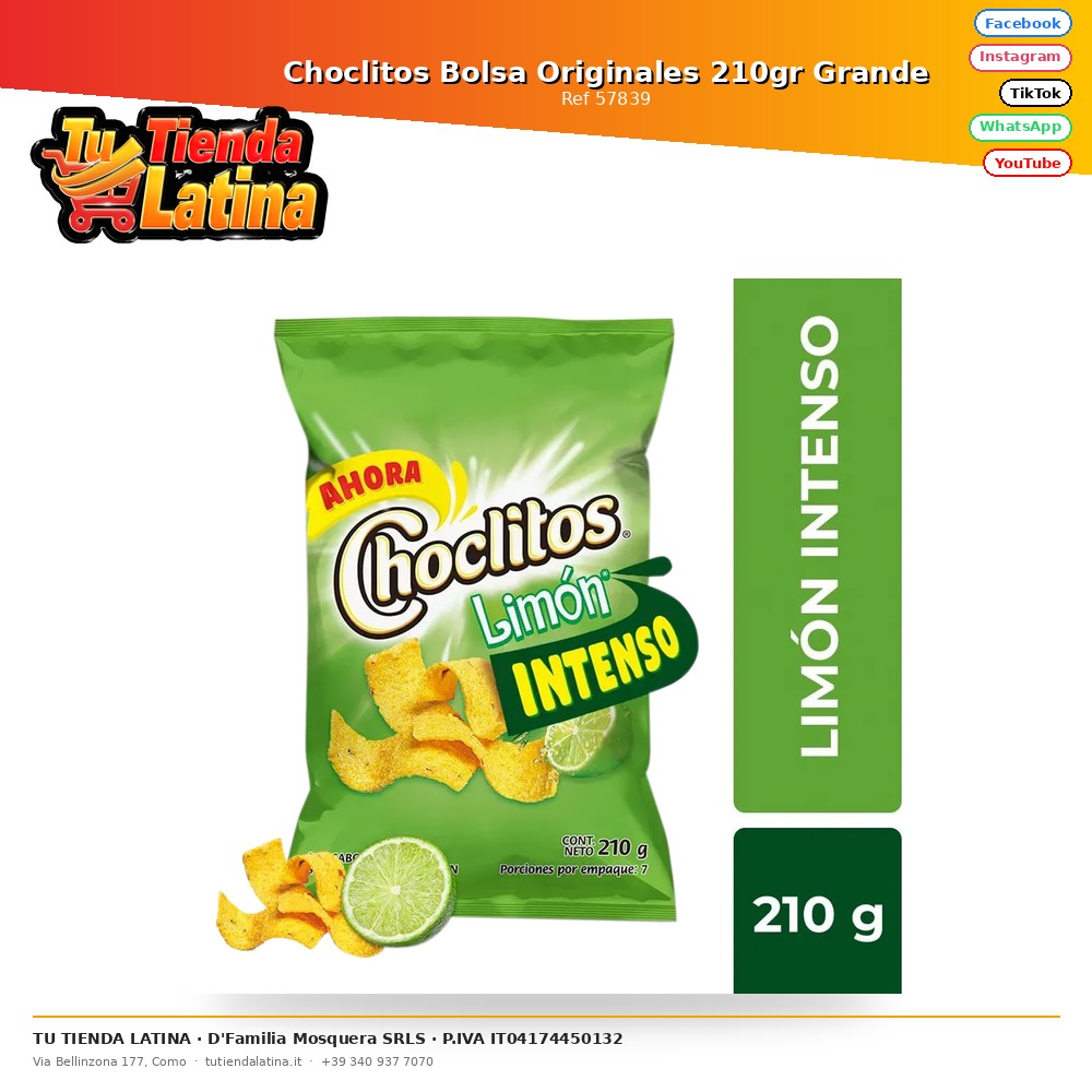 Borsa originale Choclitos 210gr grande