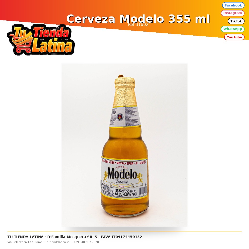 Cerveza Modelo 355 ml