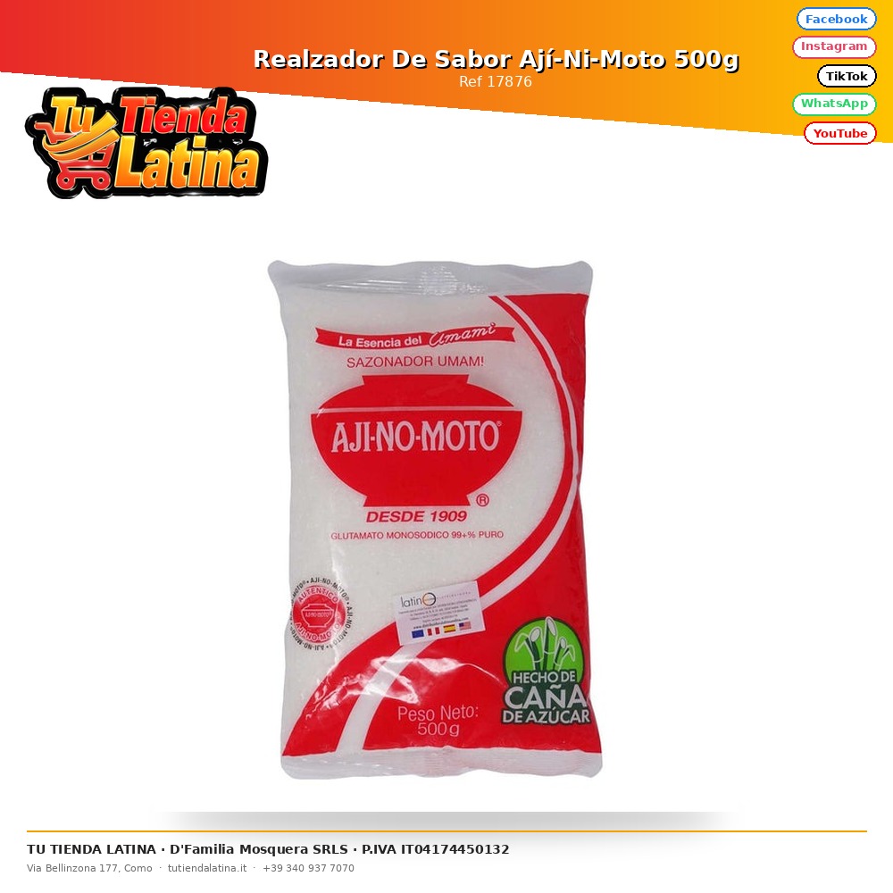 Realzador De Sabor Ají-Ni-Moto 500g