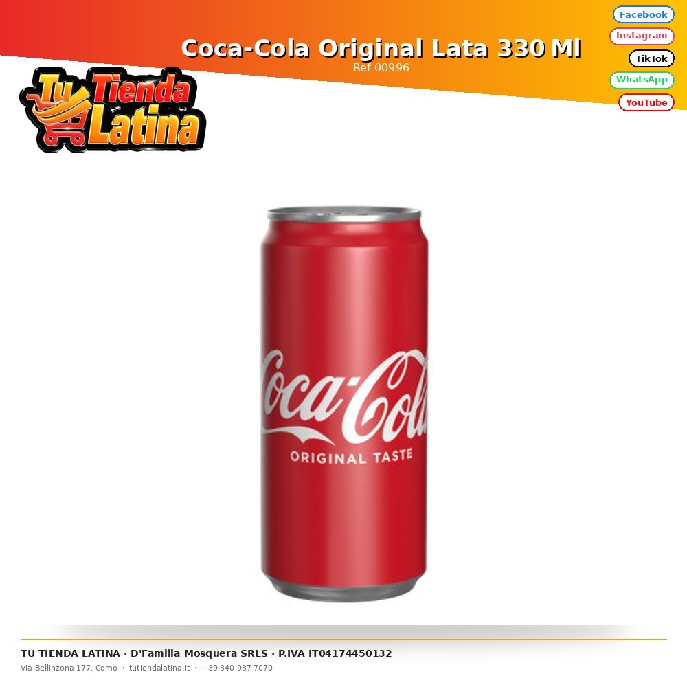 Coca-Cola Original Lata 330 Ml