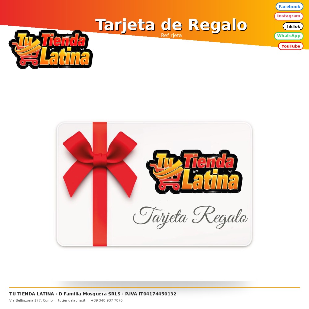 Tarjeta de Regalo