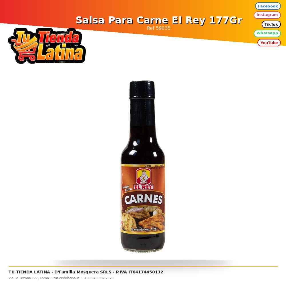 Salsa Para Carne El Rey 177Gr