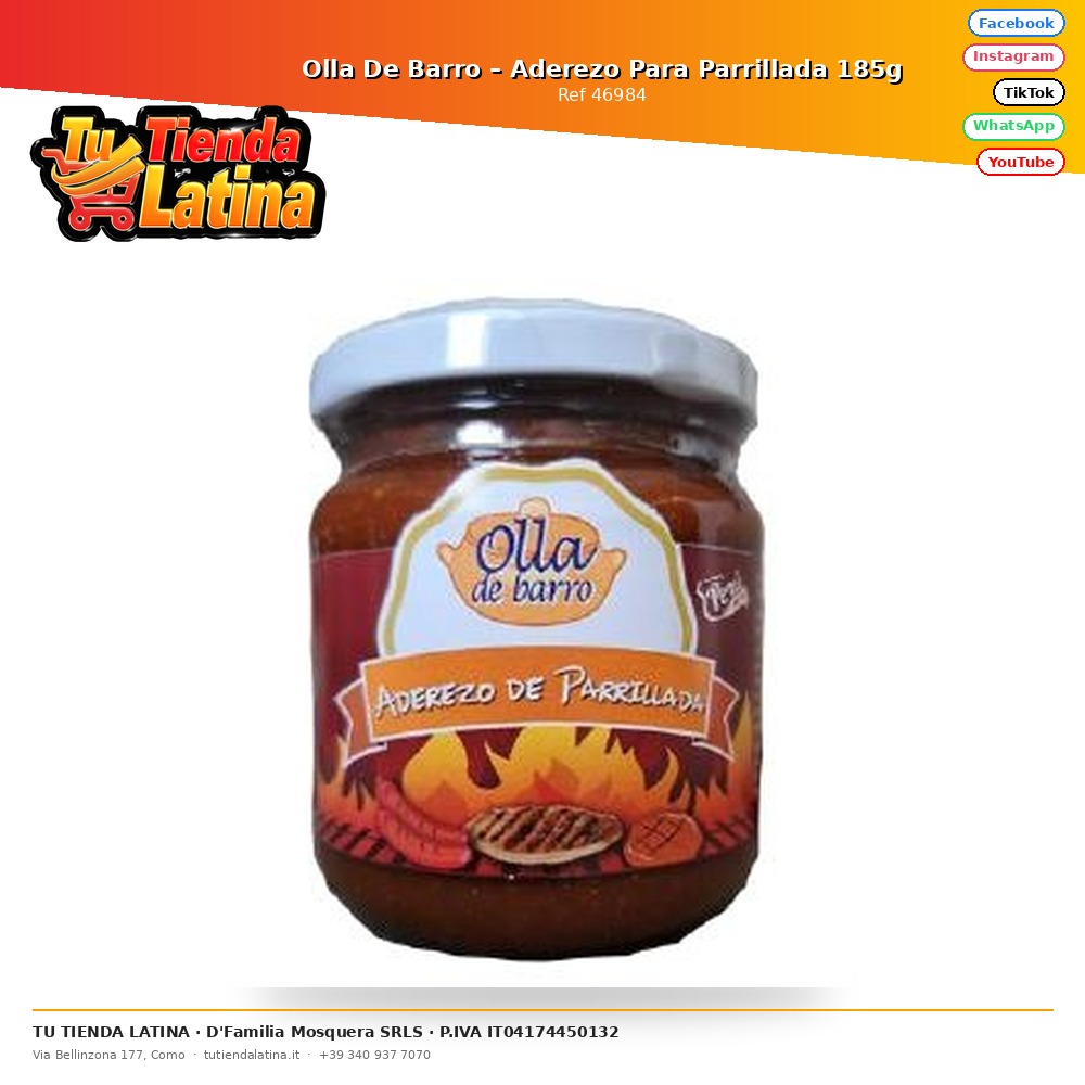 Olla De Barro – Aderezo Para Parrillada 185g