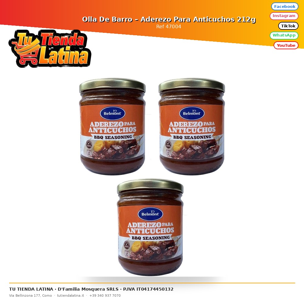 Olla De Barro – Aderezo Para Anticuchos 212g