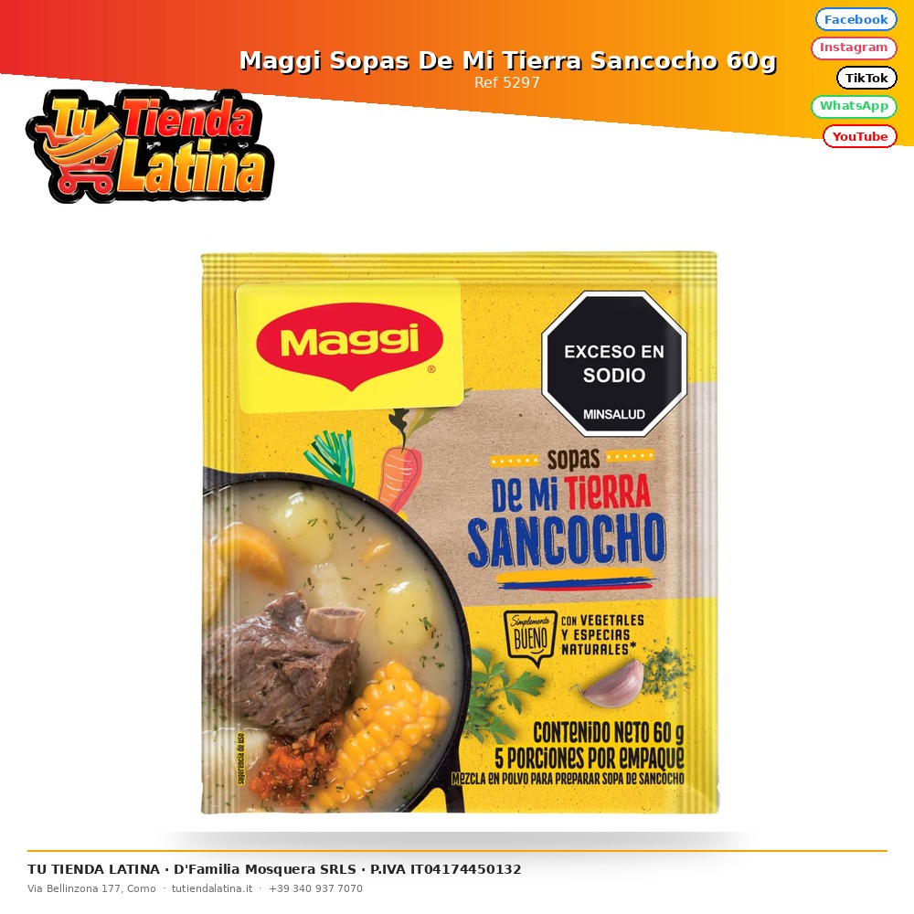 Maggi Sopas De Mi Tierra Sancocho 60g