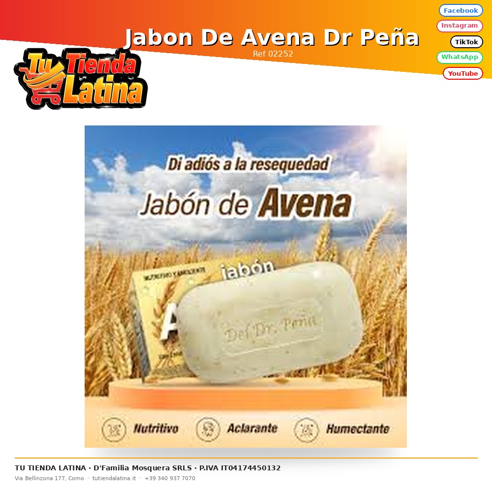 Jabon De Avena Dr Peña