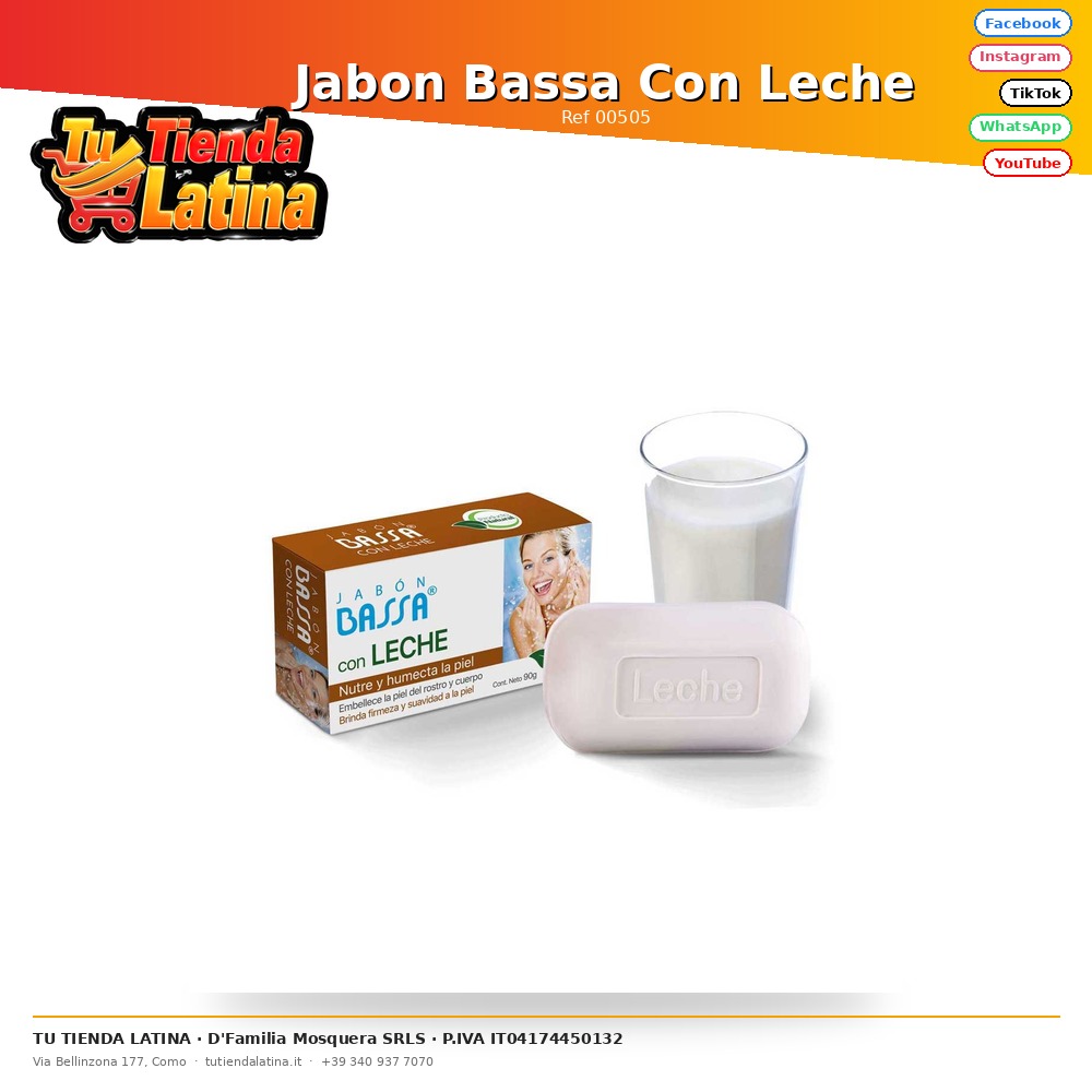 Jabon Bassa Con Leche