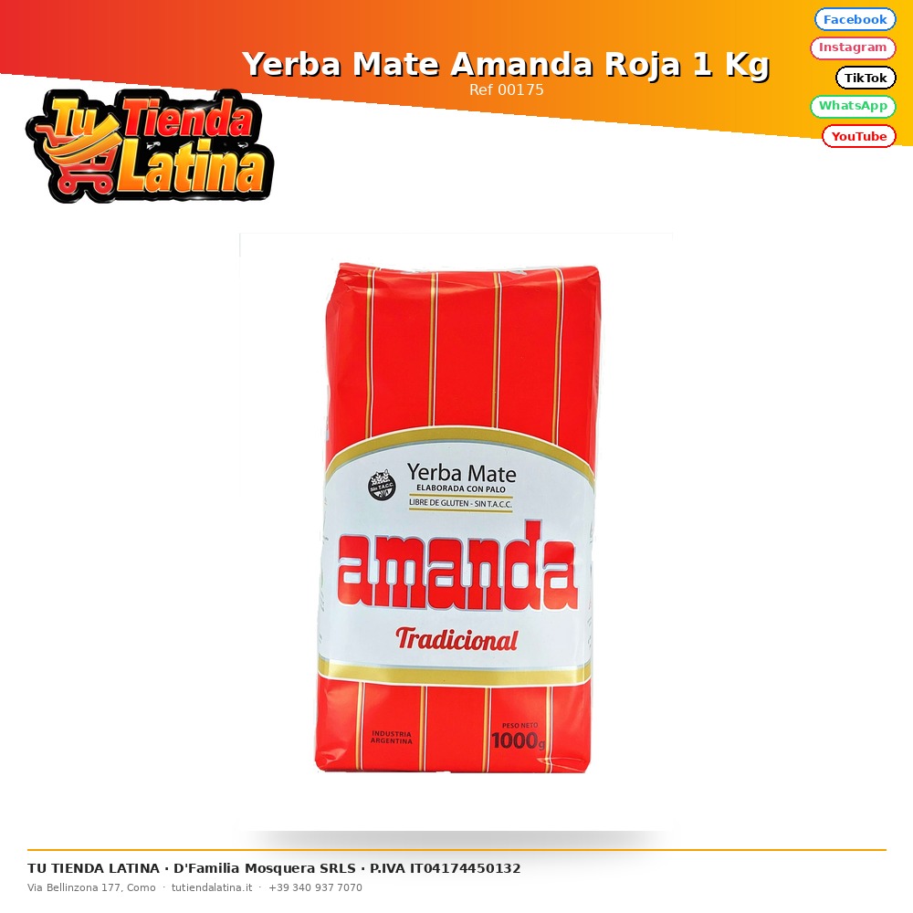 Yerba Mate Amanda Rossa 1 Kg
