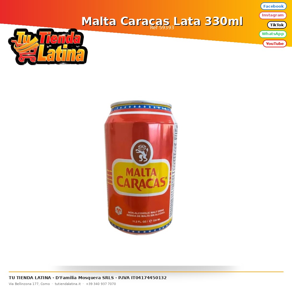 Caracas Malta Can 330ml