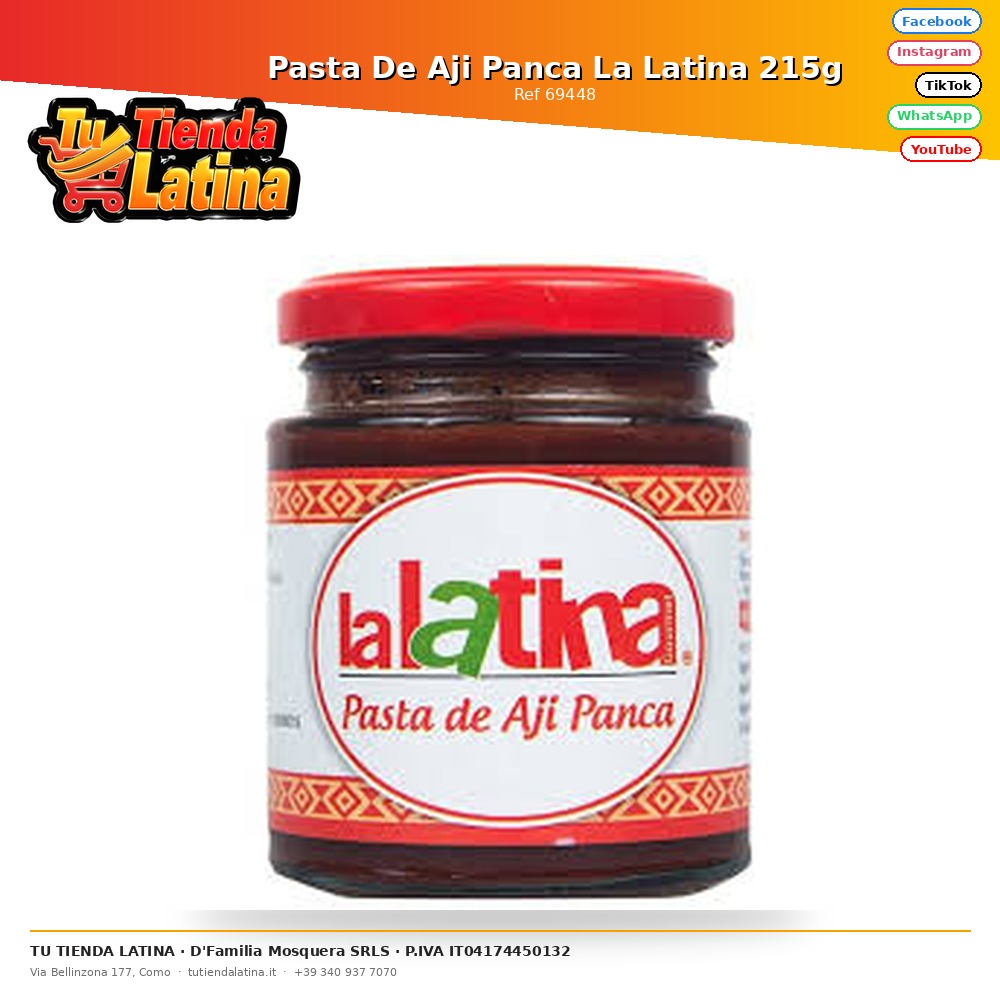 Pasta De Aji Panca La Latina 215g