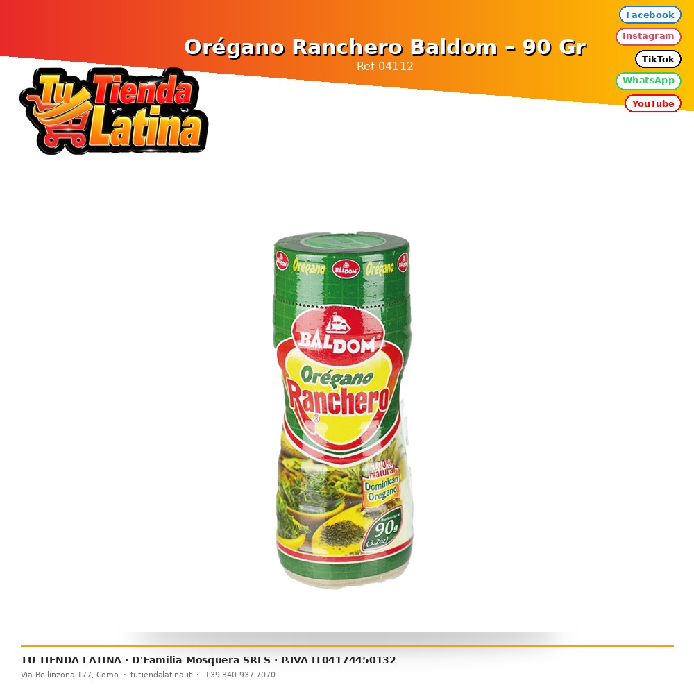 Orégano Ranchero Baldom – 90 Gr